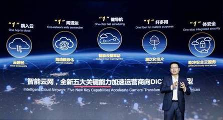 华为发布智能云网“五个一”新能力，助力运营商实现云网价值归一